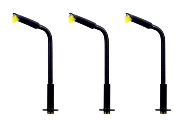 N Gauge Modern Small Curved Arm Street and Station Lamp