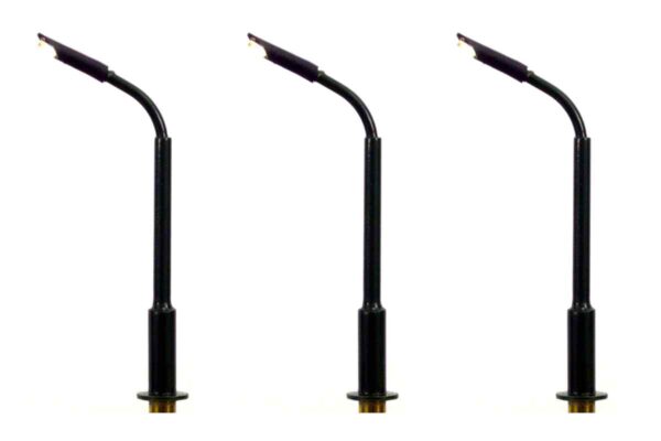 N Gauge Modern Tall Curved Arm Street and Station Lamp