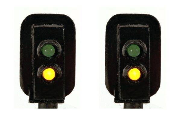 0 Gauge Model Railway Head Only Two Aspect Colour Light Signal